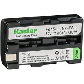 Kastar 1-Pack NP-FS11 استبدال البطارية لـ Sony CCD-CR1 ، CCD-CR5 ، DCR-PC1 ، DCR-PC2 ، DCR-PC3 ، DCR-PC4 ، DCR-PC5 ، DCR-TRV1VE ، Cybershot DSC-F505 ، Cybershot DCR-F505V Camera