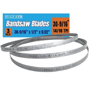 Portable Band Saw Blades for Milwaukee M12 Fuel Bandsaw, 30-9/16" x 1/2" x 0.02", Bandsaw Blades for Metal Cutting, 18 TPI, Bi-Metal M42, 3 Pack