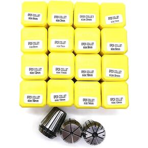 ER25 Spring Collet Set, ER25 1-20MM Accuracy Spring Collet Chuck Set for CNC Engraving Machine & Milling Lathe Tool Holder(ER25-20)