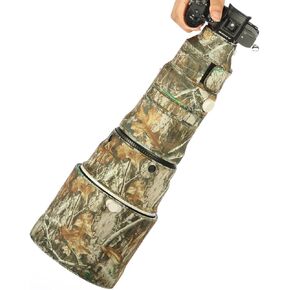 CHASING BIRDS Camouflage Waterproof Lens Coat for Sony FE 600mm F4 GM OSS Rainproof Lens Protective Cover (Shadow Black)