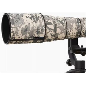 ROLANPRO Waterproof Lens Camouflage Coat for Nikon AF-S 300mm f/2.8 G ED VR Anti-Shake I & II Rain Cover Lens Protective Sleeve Case-#UCP Grey Waterproof
