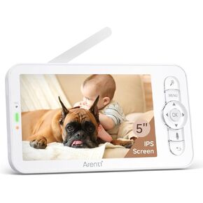 ARENTI Screen2-No Light, Parent Unit B2 Camera, Replacement Unit, 5-Inch Wireless Baby Monitor Display