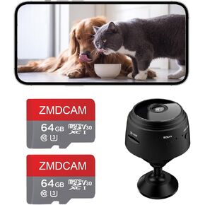 Hidden Camera Wireless and 2 Pack 64GB TF Card with Adapter
