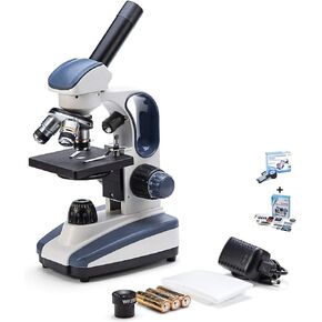 Composite monocular Microscope Optical Biological Electronic Microscope 40 x 1000 Magnification Precise fine Focus Additional Large Area 25 x Lens
