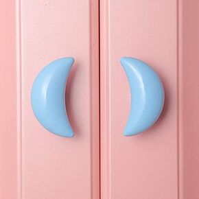 Ceramic wardrobe pull for nursery, hook handle for drawer, sideboard, wall, door, for nursery or nursery 1 pc.| | - - (Color: bashou08tc-yun-bai)