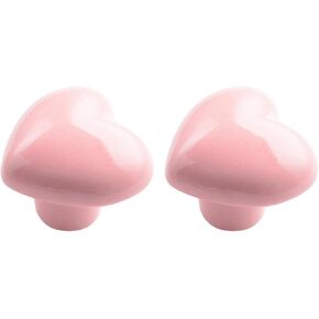 2 Pieces Cabinet Knobs Drawer Pulls Knobs Door Knobs and Handles for Cabinet Wardrobe Kids Room - (Color: Pink)