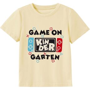 First Day of Kindergarten Shirt for Boys Girls Game On Kindergarten Tops Toddler Kids Back to School Outfit 3-7 Years