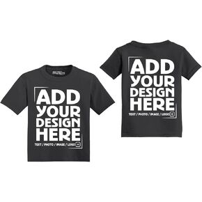 SHOP4EVER® مخصص مخصص التصميم الخاص بك Toddler Cotton T-Shirt