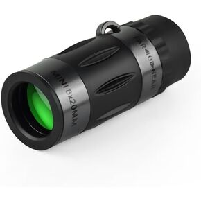 8x20 Mini Monocular Pocket Prime Monocular Handheld Telescope with Carrying Bag for Adults Hiking Camping Wildlife Observation Moon Sports Game Concert Watching