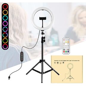 Arc Surface 10-in Marquee RGBW Dual Colour Temperature Dimmable Ring Fill Light Live Photography Camera Light,Ring Fill Light b (Ring Fill Light B)