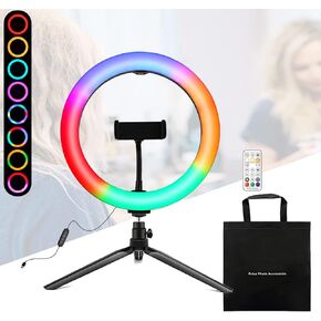 Arc Surface 10-in Marquee RGBW Dual Colour Temperature Dimmable Ring Fill Light Live Photography Camera Light,Ring Fill Light b (Ring Fill Light a)