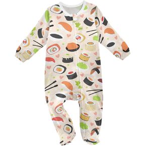 Dussdil CutBaby One-Piece Footies Newborn Rompers Pajamas Cotton Footed Pjs for Sleep Play Boys Girls