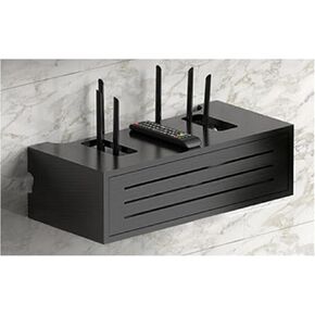 Router Shelf Wall Mount WiFi Router Storage Box, Router Storage Box,WiFi Network Set-top Box Hider Decorative for Home | Socket Shielding Wire Finishing Wire Box Floating Shelf,TV Lower