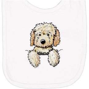 inktastic Pocket Goldendoodle Newborn Bib - KiniArt