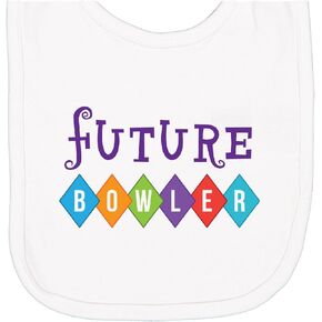 ملابس البولينج inktastic مستقبلية Bowler Newborn Bib