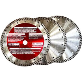 9'' Continuous Turbo Rim Diamond Blade fits Stihl TSA 230 Battery Powered Cut-Off Saw Power Cutter (3 Pack)