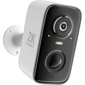 Rraycom 4pc Cameras Cameras Wireless Outdoor ، 2K بطارية مدعومة من الذكاء الاصطناعي الكشف عن SPOTIGHT SEREN CAMERANCE INDOOR Home Camer