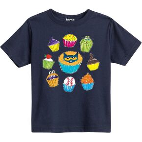 Pete the Cat - Cupcake Cirlce - Toddler Short Sleeve T-Shirt