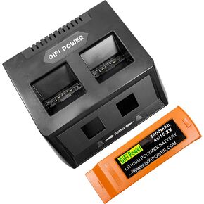 MaximalPower 2-in-1 Fast Battery Balance Charger for YUNEEC Typhoon H Plus and H520 & Transmitter (Charger & 7900mAh Drone Battery)