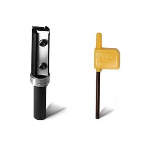 1/2'' Shank Flush Trim Router Bit with Bearing Flush Trim Bit, 1/2 Trim Router Bit Pattern Template Flush Router Bit 2" Cutting Length for Woodworking Trimming