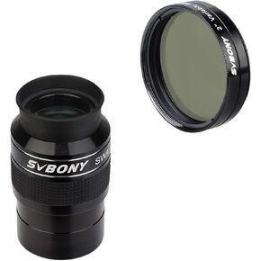 Svbony SV154 Telescope Eyepiece 2 "Super Wide Angle Eyepiece 70 درجة 26 مم حزمة ملحق تلسكوب مع مرشح تلسكوب SV128