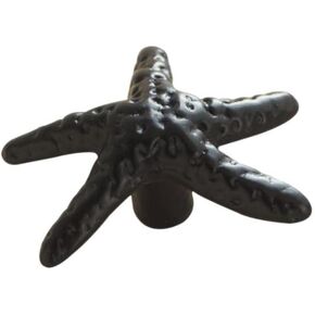 Kid's Furniture Drawer Knobs Black Starfish Cabinet Knob Aluminum Alloy Wardrobe Cabinet Pulls Child Desk Drawer Knob Hardware|Cabinet Pulls| - - (Color: knob)