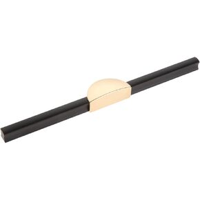 1pc Aluminum Black Goden Modern Door Pull Handles for Kitchen Cabinets Bedroom Wardrobe Shoecase Drawers Durable Elegant Design - (Color: 192mm)