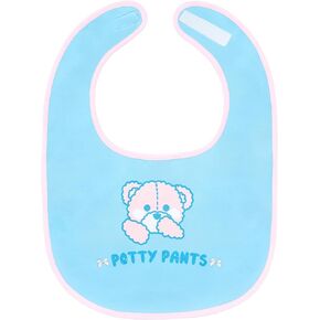 Littleforbig Cotton Waterproof Babydoll Printed Adult Bib with Adjustable Hook-and-Loop Fastener Closure - Potty Pants Adult Bib