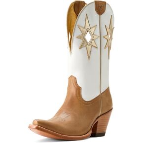 ARIAT Women's Starlight Western Boot, Flaxen/Basic White, 10