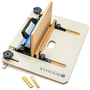XL Box Cointer Router Jig - فهرسة الدقة وربع المربع JIG لجدول جهاز التوجيه - ملاءمة محكمة الإغلاق ، طاولة الجليد السلس ، رقصات منشار الجدول المتين - تصفص تأطير مثالي للخزانات وجدول الجدول الخشبية