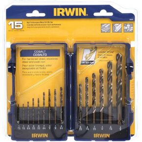 Irwin 316015 15 Piece Cobalt Drill Bits