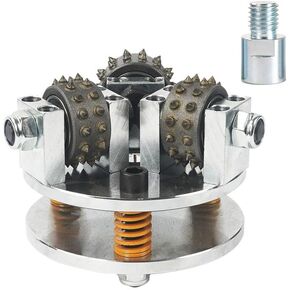 5-inch Concrete/stone bush hammer grinding Attachment–removes coatings and adds slip-resistant texture. Surface Roughening Tool (Arbor: 5/8"-11 Threaded)