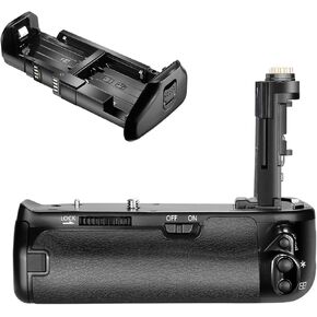 Neewer Pro Camera Battery Grip Replacement for Canon BG-E21 for Canon 6D Mark II DSLR Camera, Work with One or Two LP-E6 Rechargeable Li-ion Battery (Battery NOT Included)