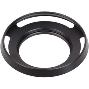 40.5 mm Metal Lens Hood Dedicated Lens Hood Shade Protector Vented Hood Compatible with Sony Alpha a6600 A6400 A6300 A6000 with 16-50mm Lens/Nikon 1 Nikkor 10-30mm Lens (Silver)