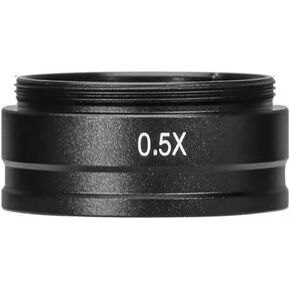 0.3X/0.5X /0.7X/ 1.5X/2X Barlow Auxiliary Objective Glass Lens for 10A C-Mount Lens Industrial Video Microscope Objective(1.5X)