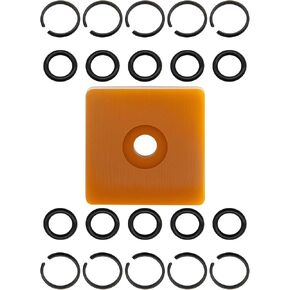 10 Sets of 1/2" Impact Wrench Retainer rings with O-ring, Compatible with Milwaukee Electric/Pneumatic Type Impact Wrench, Retainer Ring Anvil Install Tool Included