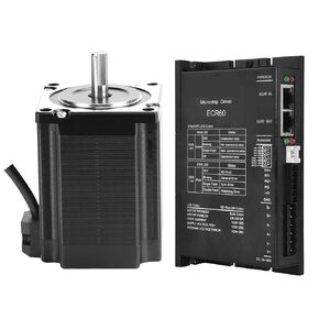 60mm 2 Phase 2.1Nm~4N.M Stepping 24 Open Loop Stepper Motor Set Computerized Numerical Control Stepper Motor Driver ECR60 Kit(4nm 60AM40 KIT)
