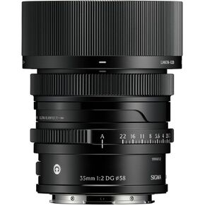 Sigma 35mm F2 DG Full-Frame Contemporary Lens with Manual Aperture Ring and Magnetic Lens Cap (Black, L Mount)