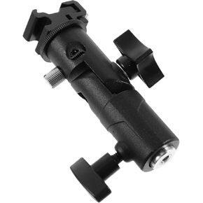Housoutil Professional Flash Umbrella Stand e Type Flash Bracket Umbrella Swivel Holder 180° Locking Screw Led Light Accessory