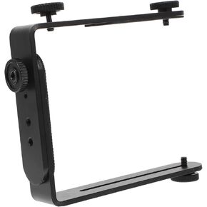 Metal Bracket for Cameras Screw Flash Light Holder Metal Construction for Photography Videography Compatible Camcorders and More