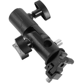 DOITOOL Umbrella Swivel Holder e Type Flash Stand 1/4'' 3/8'' Socket for Tripod or Light Stand Compatible Flashes