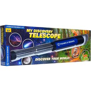 Thames & Kosmos 676919 Telescope 12X Optical Magnification | Watch Wildlife and View The Stars at Night | Nature Discovery | Ages 6+