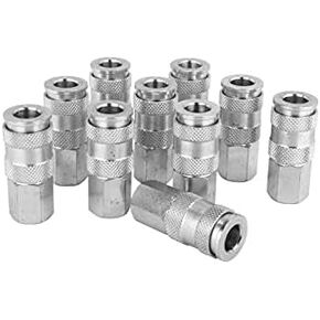 Milton 764st 1/4 "FNPT High Flow (V-Style) Quick-Connect Steel Adbox-box من 10