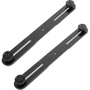 2pcs Adjustable Mic Mount Bar Shape Flash Bracket for Camera Microphone Dual Mount Design Supports up to Material for Photography Video Use
