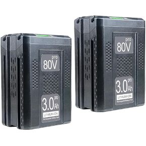 استبدال DTK لـ Greenworks 80v بطارية 3000 مللي أمبير في الساعة الليثيوم أيون الأدوات اللاسلكية 2 بطاريات حزم