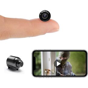 Smallest Wireless WiFi Camera,HD1080P Concealed Cameras with Video Recording Live Feed,Baby Monitor,Nanny Cam,Pet Camera with Night Vision,Motion Detection,Cloud Storage for Security with iOS Android
