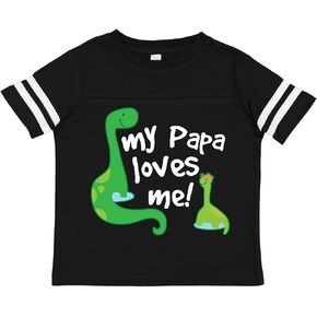 inktastic My Papa Loves Me Dinosaur Toddler T-Shirt