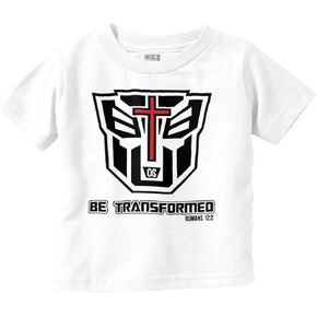 Brisco Brands Christian Bible Verse Be Transformed Toddler Boy Girl T Shirt