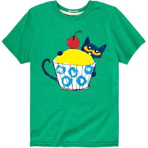 Pete the Cat - with Big Cupcake - Toddler Short Sleeve T-Shirt