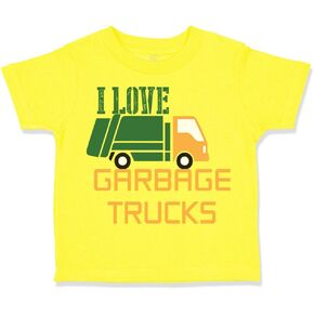 Toddler T-Shirt I Love Garbage Trucks Truck Boy & Girl Clothes Baby Funny Tee
